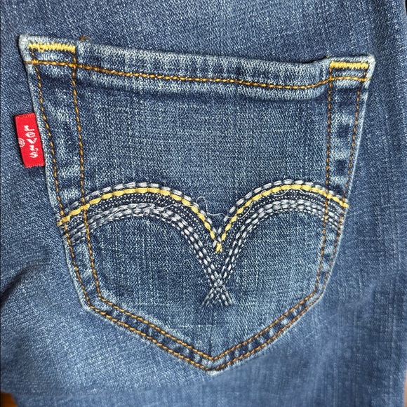 Levi’s Tilted 504 Straight Leg Jeans Women’s Size 1 Medium Blue Low Rise Y2K - Picture 5 of 9